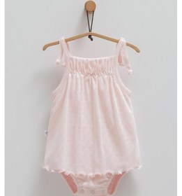 Resim Kıpırık Baby Kız Bebek 2'li Jile Pembe Askılı Şortlu-1293 Pembe 