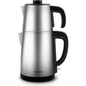 Resim Karaca Gastro Dem 2 In 1 Inox Çay Makinesi ve Su Isıtıcı Chrome 