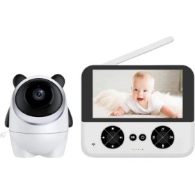 Resim Uzaktan Kontrollü Hd Bebek Kamerası Zoom ve Sıcaklık Sensörlü 