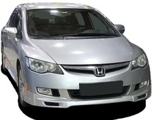 Resim Honda Civic Fd6 (2006-2009) Makyajsız Kasa İçin Makyajlı Ön Tampon Ek (Plastik) 