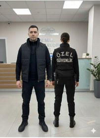 Resim temex ÖZEL GÜVENLİK ÜNİFORMA ŞİŞME YELEK MONT İŞCİ KIYAFETLERİ UNİSEX FORMA 