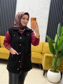 Resim Armine tüvit yelek - Siyah / 40 