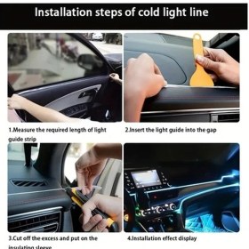 Resim Trendooze Turcoshop11 Usb Araç İçi El Soğuk Işık Hattı 5m Kırmızı Oda Parti Aydınlatma 