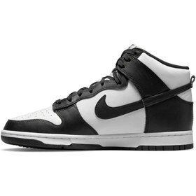 Resim Nike Dunk High "Black White Erkek Sneaker Dd1399 105-Siyah-43 
