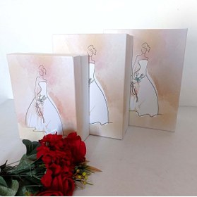 Resim Gelincimherşey Gelin Çeyiz Bohça Kutusu 3’lü Koli Set 