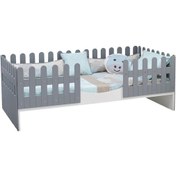Resim Meltem Smart Soft Gri Montessori Karyola 90x190 CM Gri 