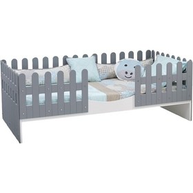 Resim Meltem Smart Soft Gri Montessori Karyola 90x190 CM Gri 