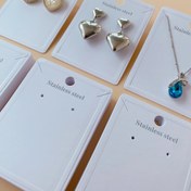 Resim 50 Adet Küpe Takı Sergileme Paketleme Kartları Premium Karta Kolye Paketleme Etiketleri Fiyat Etiketleri DIY Küçük İşletmeler İçin Pratik Malzemeler - Takı Yapımı Sergi & Paketleme Aksesuarları 