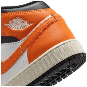Resim Nike Air Jordan 1 Mid 'shattered Backboard' Basketbol Ayakkabısı Turuncu 