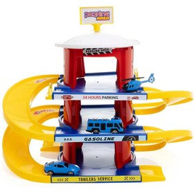 Resim NW NessiWorld Toyflyer 17 Parça Otopark Garaj Seti 