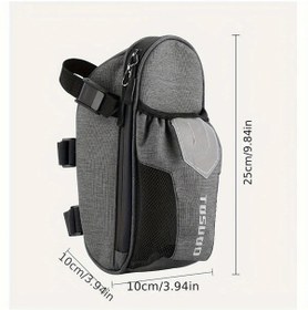 Resim Hightower Su Geçirmez Bisiklet Sırt Çantası - Yol Ve Dağ Bisikletleri İçin Kompakt Taşınabilir Çok Amaçlı Su Şişesi Kuyruk Çantası Yüksek Parlak Reflektif Bacak Sürtünmesiz 