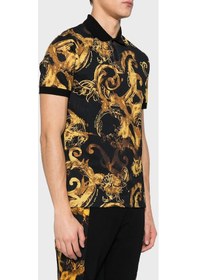 Resim Versace Jeans Couture Erkek Polo Yaka T Shirt 76gag6s0 Js286 G89 Siyah-gold Siyah-gold Siyah - Altın 