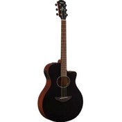 Resim Yamaha APX600 Thinline Cutaway Elektro Akustik Gitar (Smokey Black) 