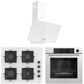 Resim Ferre Fryart&steamart Sc Serisi Beyaz 3'lü Ankastre Set ( Xe64cb-sc206-d087 ) 