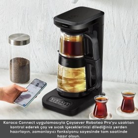 Resim Karaca Pro 4 In 1 Konuşan Renkli Camlı Çay Makinesi 