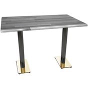 Resim Beymobilya Karanfil Gold Werzalit Masa (80X140) (532345204) 