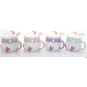 Resim Tavşan Tasarımlı Porselen Kupa Bardak - 9000558289835do 