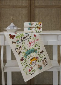 Resim En Güzel Mutfak Havlusu Modeli 3'lü Make Love 