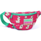 Resim Coral High Kids Neon Mercan Alpaka Desenli Bel Çantası 22564 Çok Renkli 