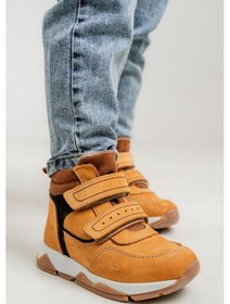 Resim Mnpc Erkek Çocuk Sarı Hakiki Deri Suya Dayanıklı Günlük Bot 25k4b11061176 Sarı 