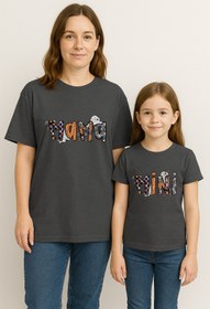 Resim SVART WEAR MAMA MINI Anne Kız Kombin Tişört Takımı T-Shirt Twin Anne Kız Çocuk Oversize MAMA MINI (TEKLİ FİYAT) 