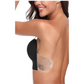 Resim Dode Flora F.k. Lingerie Kadın Push Up Görünmez Kendinden Yapışkanlı Hayalet Büstiyer Sütyen Siyah 