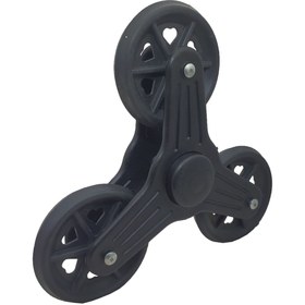 Resim yıldırım nalbur Pazar Arabası Teker Siyah 3 Lü Model Araba Tekerleği Plastik Tekerlek 