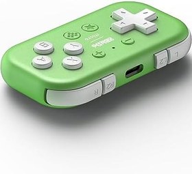 Resim 8Bitdo Mikro Bluetooth Gamepad Switch, Android ve Raspberry Pi için Cep Boyutunda Mini Denetleyici, Klavye Modunu Destekler (Yeşil) 