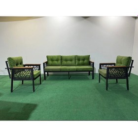 Resim 3+1+1 Melisa Balkon-bahçe-kafe Çay Seti Koltuk Oturma Takımı-oturma Grubu,ofis Koltuğu Yeşil 
