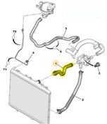 Resim Peugeot 208 Motor Radyatörü Üst Hortum 9673691980 