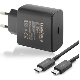 Resim Type-c Pd Hızlı Şarj Seti 45w Usb Adaptörlü - Siyah Nd1007 