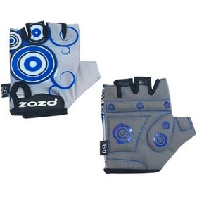 Resim ZOZO-Çocuk Eldiveni-Silikon Jelli Çocuk Bisiklet eldiven Mavi Small 