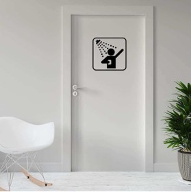 Resim cnpromosyon Duş Ikonu Dekoratif Kapı Sticker, Çıkartma 