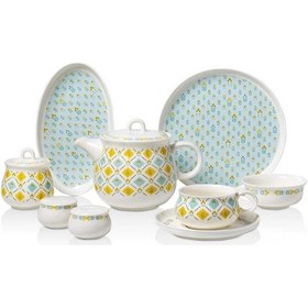 Resim Korkmaz A8724 Aşiyan Collection 30 Parça Kahvaltı Takımı Çok Renkli 