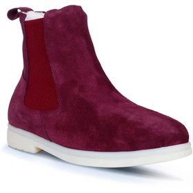 Resim Bueno Shoes Bordo Süet Kadın Düz Bot 01wt3300 