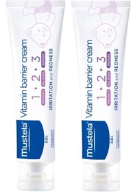 Resim Mustela Vitamin Barrier Cream 1.2.3 Pişik Kremi 100 Ml 2 Adet 