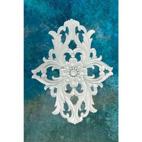 Resim Bazaar Avm 37 X28 cm Dekoratif Poliüretan Işlemeli Tavan-Duvar-Mobilya -Dekor Motifi 