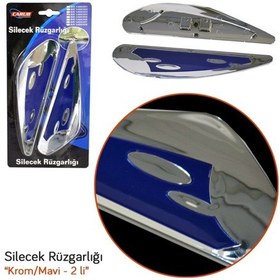 Resim Carub Silecek Rüzgarlığı Krom-Mavi 2 Li Br1400304 