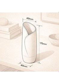 Resim Modern Sarmal Tasarım 3d Baskı Dekoratif Vazo Beyaz 