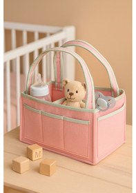 Resim Yunusoğlu Home Anne Bebek Keçe Bakım Çantası Yenidoğan İçin Organizer Düzenleyici Çok Amaçlı Çok Renkli 