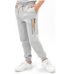 Resim Urban Style Baskılı Beli Lastik Detaylı Jogger Eşofman Altı Gri 