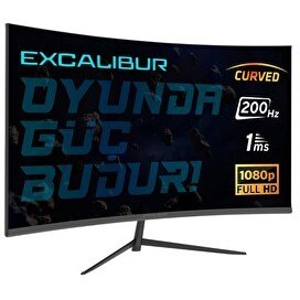 Resim Casper Excalibur M.E238FHD-G 23.8" 200 Hz 1 ms 300 Nit Curved FreeSync + G-Sync Full HD LED Gaming Monitör 
