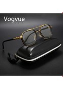 Resim Willowhaven Vogvue Büyük Çerçeve Vintage Gözlük Altın Siyah Parti Günlük Kullanım Dayanıklı 12+ 