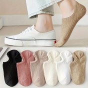 Resim 6'lı Paket Kadınlar İçin Düşük Kesim Ayak Bileği Çorapları - Şık Özel Seri, 6 Renk (Siyah, Pembe, Bej, Açık Gri, Beyaz, Koyu Kahverengi) - Yumuşak Nefes Alabilen Rahatlık, Günlük ve Resmi Giyim için Minimalist Tasarım 