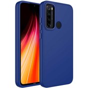 Resim KılıfShop Xiaomi Redmi Note 8 Kılıf Luna Metal Çerçeve Silikon + Ekran Koruyucu 