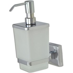 Resim Çelik Banyo Kumru Sıvı Sabunluk Krom Renkli Montajlı 