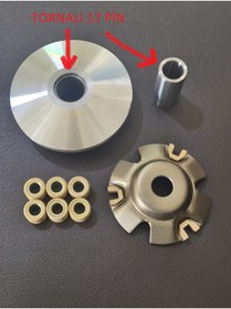 Resim REVOLT RM5 RM5X uyumlu Tornalı Modifiye Ön Varyatör Yarım 17 Pin (+10-15kmh) 