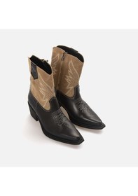 Resim Kemal Tanca Kadın Western Bot 1578 Siyah 