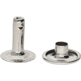 Resim Uzun Rivet, Perçin 9mm Kafa 33,5 12mm Bacak , Nikel 1000 Adet 