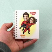 Resim İnanılmaz Çiftler Karikatürlü Defter 